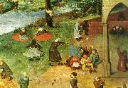 Pieter Bruegel detalj fran barnens lekar oil painting